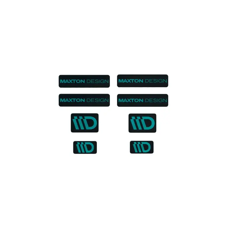 Super Prix ENSEMBLE D'AUTOCOLLANTS3D NOIR ET TURQUOISE MAXTON DESIGN - MAXTONDESIGN
