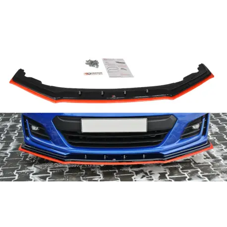 Haute Qualité LAME DU PARE-CHOCS AVANT - SPLITTER V.4 SUBARU BRZ FACELIFT - MAXTON DESIGN