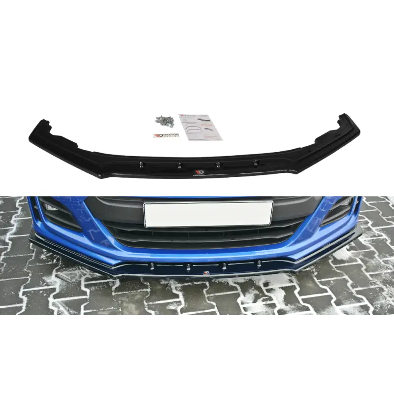 Nouvel Arrivage LAME DU PARE-CHOCS AVANT - SPLITTER V.1 SUBARU BRZ FACELIFT - MAXTON DESIGN - FINITION NOIR BRILLANT