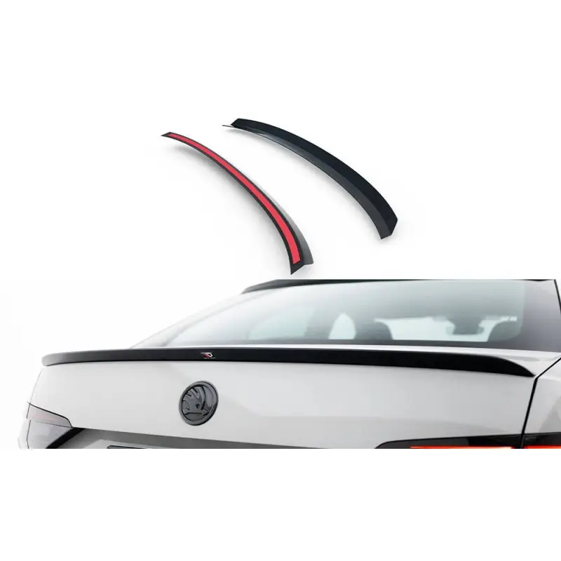 Pas Cher SPOILER CAP SKODA SUPERB III - MAXTON DESIGN - FINITION NOIR BRILLANT