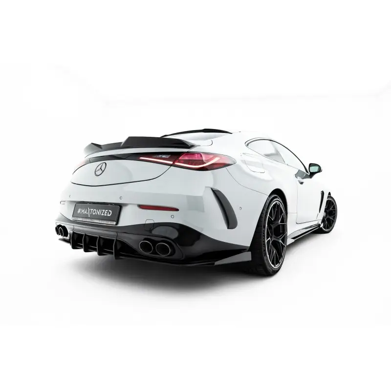 STREET PRO CENTRAL DIFFUSEUR ARRIERE + FLAPS MERCEDES-AMG CLE 53 AERO C236 - MAXTONDESIGN - FINITION NOIR Meilleur Choix