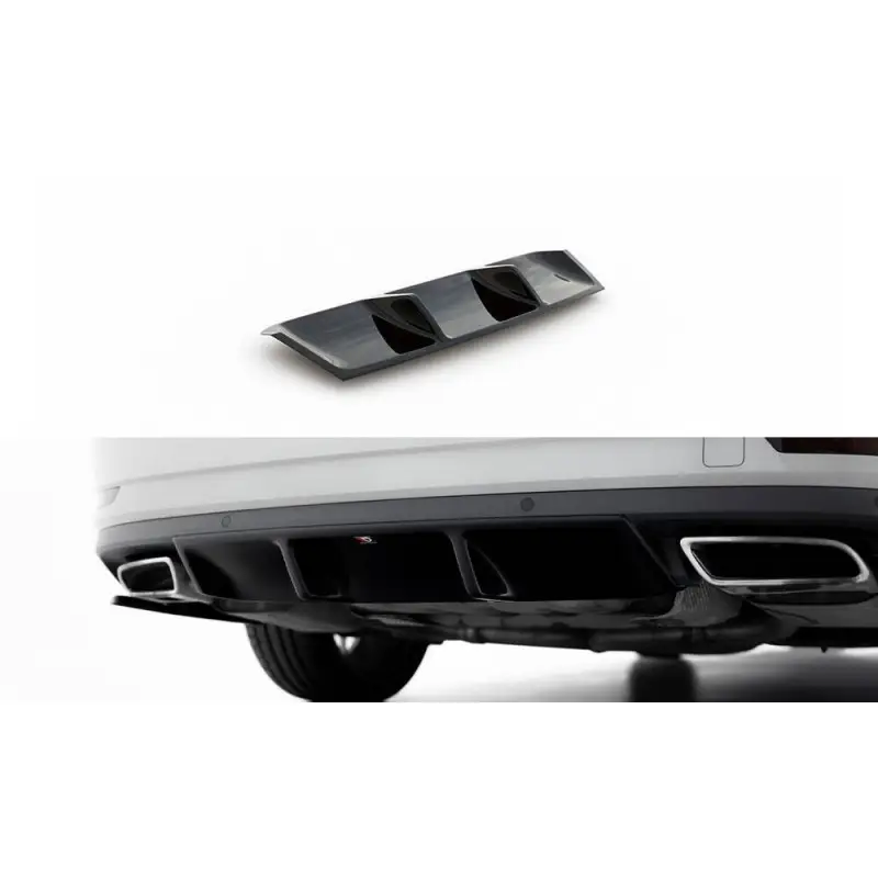 Offre Exclusive RAJOUT DU PARE-CHOCS ARRIERE SKODA SUPERB III - MAXTON DESIGN - FINITION NOIR BRILLANT