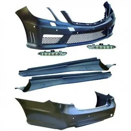 KIT COMPLET LOOK E63 AMG MERCEDES CLASSE E W212 (09-13) - A PEINDRE - BERLINE - AVEC PDC - AVEC FEUX DE JOURS - AVEC LAVE PHARE Certifié