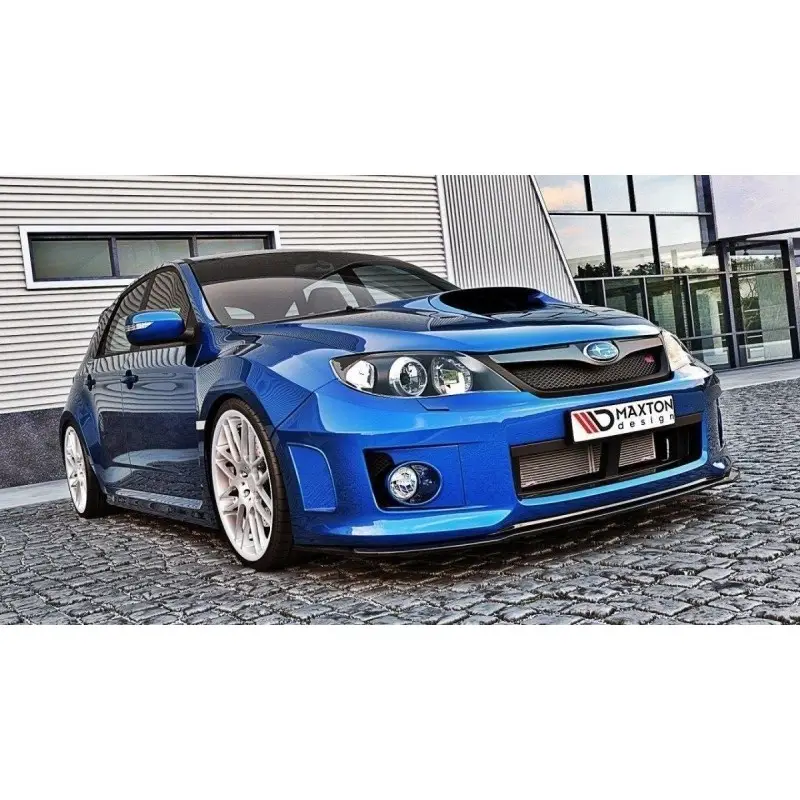 Top Vente LAME - SPLITTER SUBARU IMPREZA WRX STI 2011-2014 - MAXTON DESIGN - FINITION NOIR BRILLANT