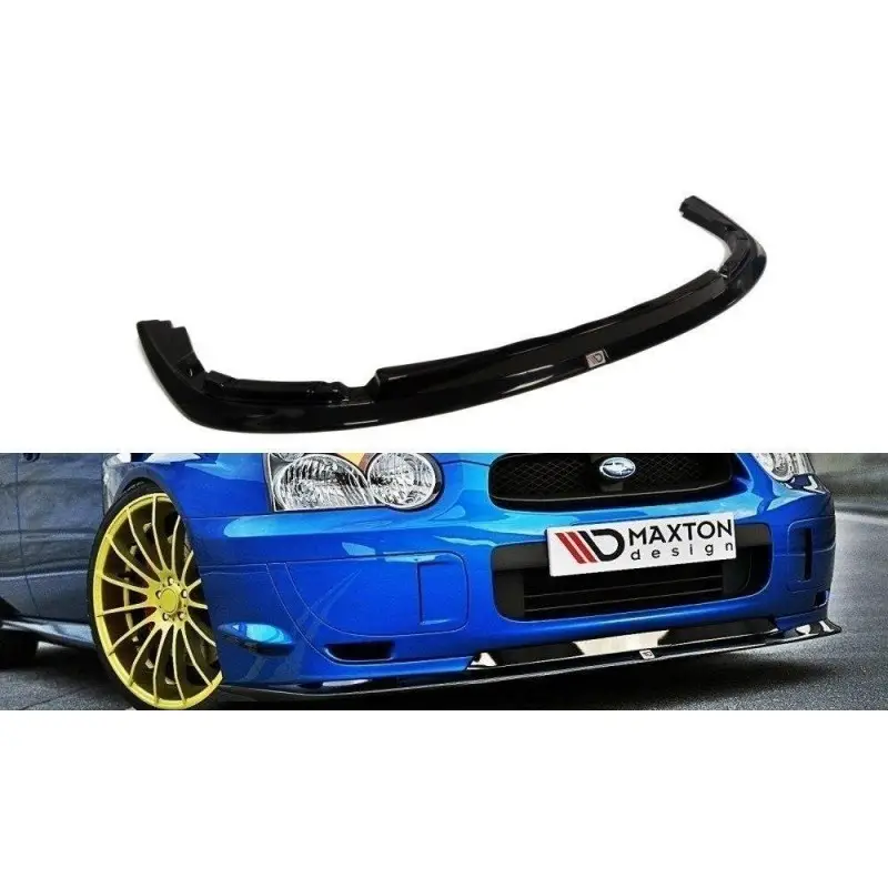 LAME - SPLITTER SUBARU IMPREZA WRX STI (BLOBEYE) - MAXTON DESIGN - FINITION NOIR BRILLANT Dernier Modèle