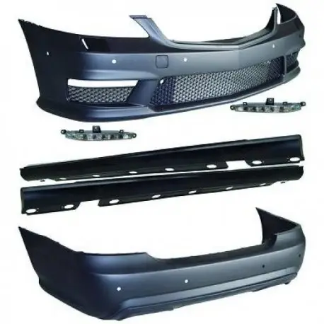 KIT COMPLET LOOK AMG MERCEDES CLASSE S W221 (05-12) - A PEINDRE - AVEC PDC - AVEC FEUX DE JOURS - AVEC LAVE PHARE Nouvel Arrivage