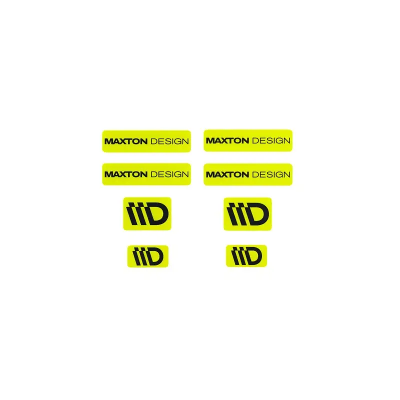 Nouvelle Collection ENSEMBLE D'AUTOCOLLANTS 3D CITRON VERT ET NOIR MAXTON DESIGN - MAXTONDESIGN