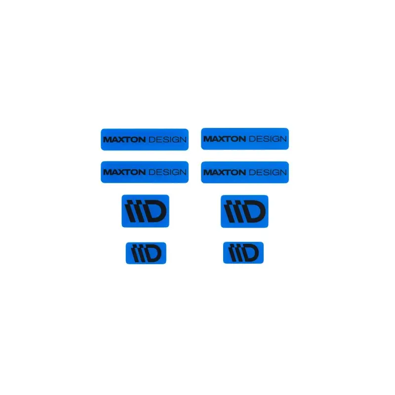 ENSEMBLE D'AUTOCOLLANTS 3D BLEU ET NOIR MAXTON DESIGN - MAXTONDESIGN Offre Exclusive