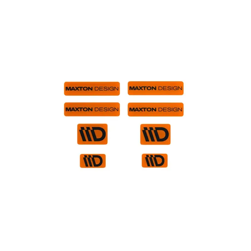 Réduction ENSEMBLE D'AUTOCOLLANTS 3D ORANGE ET NOIR MAXTON DESIGN - MAXTONDESIGN
