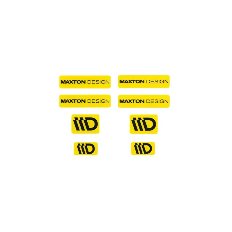 Promotion Saisonnière ENSEMBLE D'AUTOCOLLANTS 3D JAUNE ET NOIR MAXTON DESIGN - MAXTONDESIGN