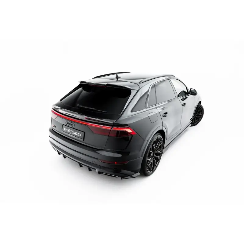 PREPREG CARBON FIBER TAILGATE SPOILER (UPPER) AUDI SQ8 / Q8 S-LINE MK1 FACELIFT - MAXTONDESIGN - CARBON VERITABLE Jusqu’à Épuisement Des Stocks