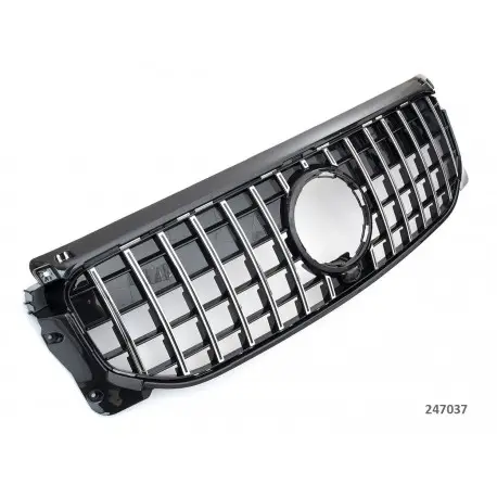 Retour Gratuit GRILLE DE CALANDRE LOOK GT - GTR PANAMERICANA POUR MERCEDES CLASSE GLB SUV X247 (19-23) - NOIR-CHROME - PAS POUR PACK AMG