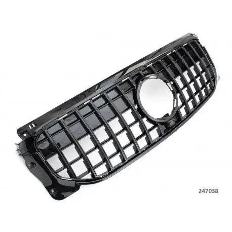 GRILLE DE CALANDRE LOOK GT - GTR PANAMERICANA POUR MERCEDES CLASSE GLB SUV X247 (19-23) - FULL NOIR - PAS POUR PACK AMG Authentique
