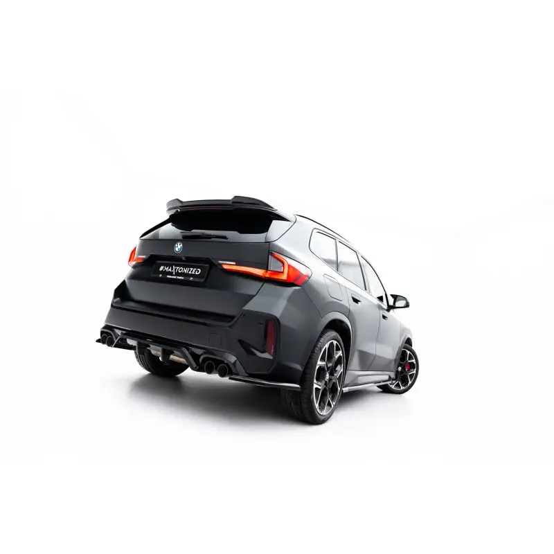 Usine Directe ARRIERE SPLITTER (AVEC UNE BARRE VERTICALE) BMW X1 M35I U11 - MAXTONDESIGN - FINITION NOIR BRILLANT