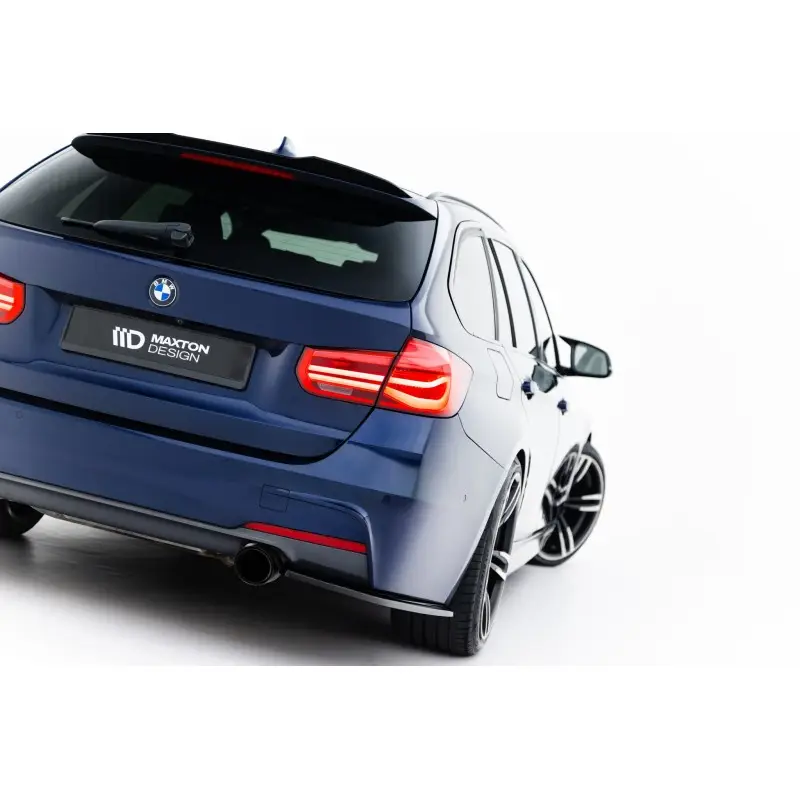LAMES DE PARE-CHOCS ARRIÈRE LATÉRALES BMW 3 M-PACK SEDAN / TOURING F30 / F30 FACELIFT / F31 / F31 FACELIFT - MAXTONDESIGN - FINITION NOIR BRILLANT Haute Qualité