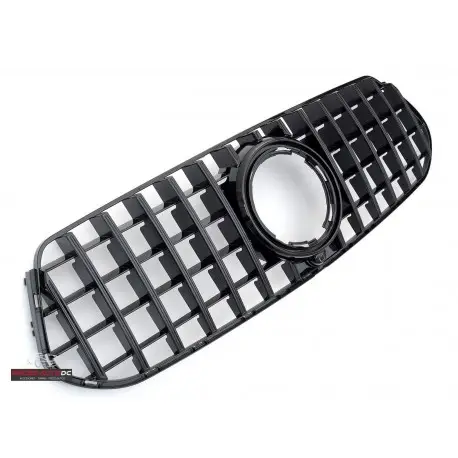 GRILLE DE CALANDRE LOOK GT - GTR PANAMERICANA POUR MERCEDES CLASSE GLE SUV W167 + COUPE C167 PACK AMG (20-23) - FULL NOIR Jusqu’à Épuisement Des Stocks