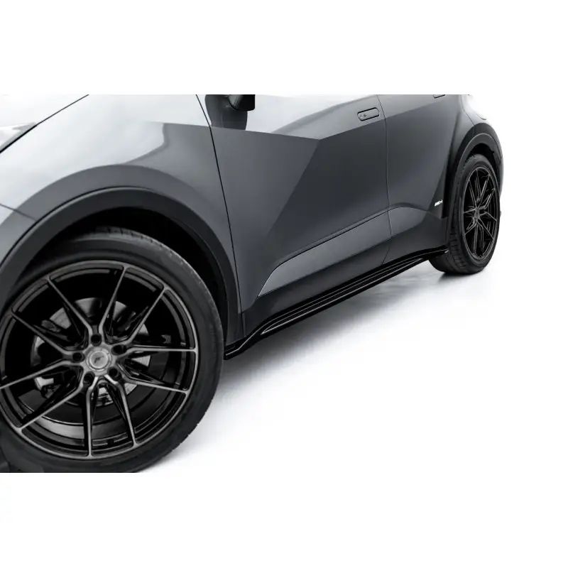 Bon Marché RAJOUTS DES BAS DE CAISSE TOYOTA C-HR MK2 - MAXTONDESIGN - FINITION NOIR BRILLANT