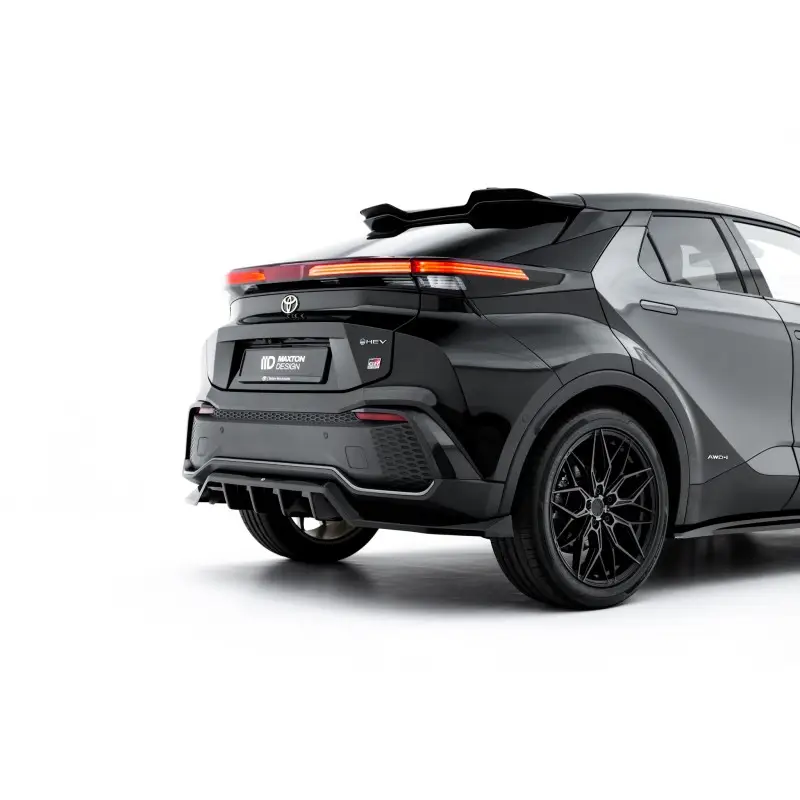 Expédié Aujourd’hui ARRIERE SPLITTER (AVEC UNE BARRE VERTICALE) TOYOTA C-HR MK2 - MAXTONDESIGN - FINITION NOIR BRILLANT