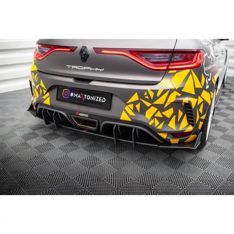 Meilleur Prix STREET PRO CENTRAL DIFFUSEUR ARRIERE RENAULT MEGANE RS MK4 - MAXTONDESIGN - FINITION NOIR