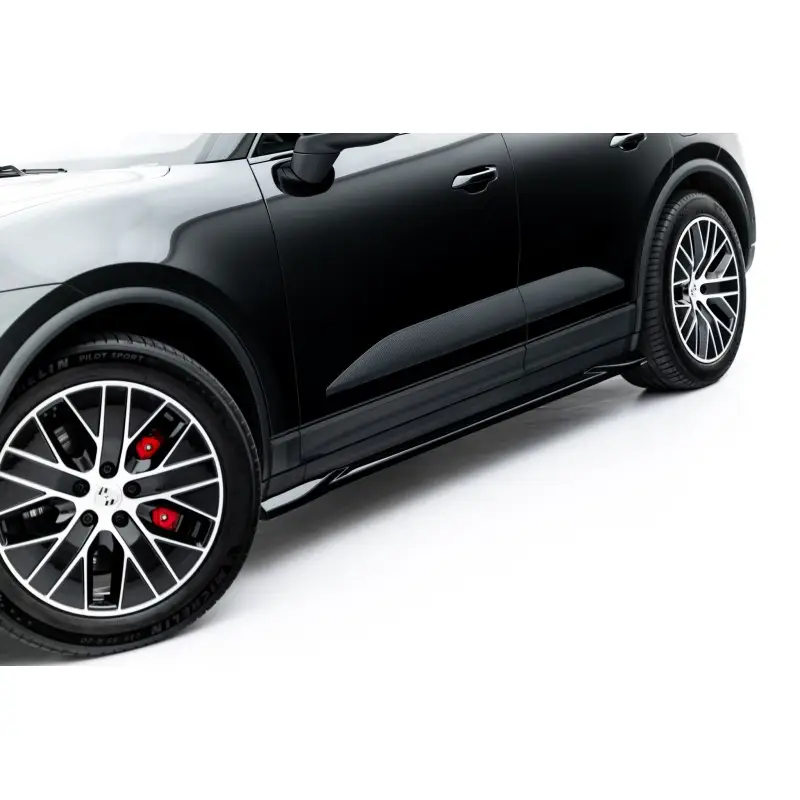 RAJOUTS DES BAS DE CAISSE PORSCHE MACAN EV MK1 - MAXTONDESIGN - FINITION NOIR BRILLANT Soldes
