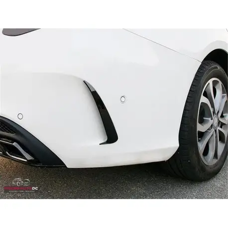 AMG OPTIK FLICS AERO FLAPS NOIR - PARE-CHOCS ARRIÈRE POUR MERCEDES W205 CLASSE C PACK AMG - AUSSI C43 Solde