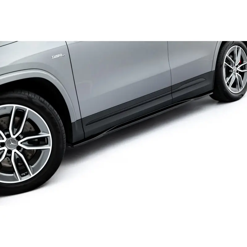 RAJOUTS DES BAS DE CAISSE MERCEDES-AMG GLA 35 H247 FACELIFT - MAXTONDESIGN - FINITION NOIR BRILLANT Haute Qualité
