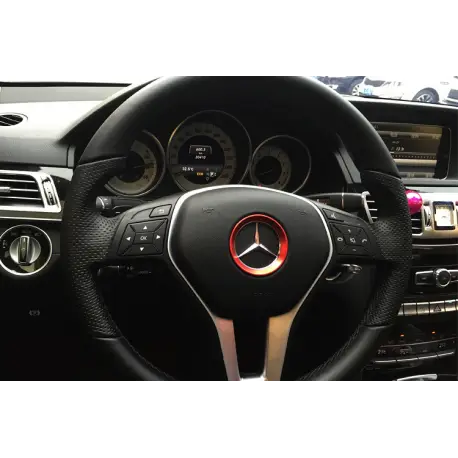 BAGUE DE VOLANT 51MM ROUGE TUNING POUR MERCEDES A B C CLA GLE GLC Meilleure Vente