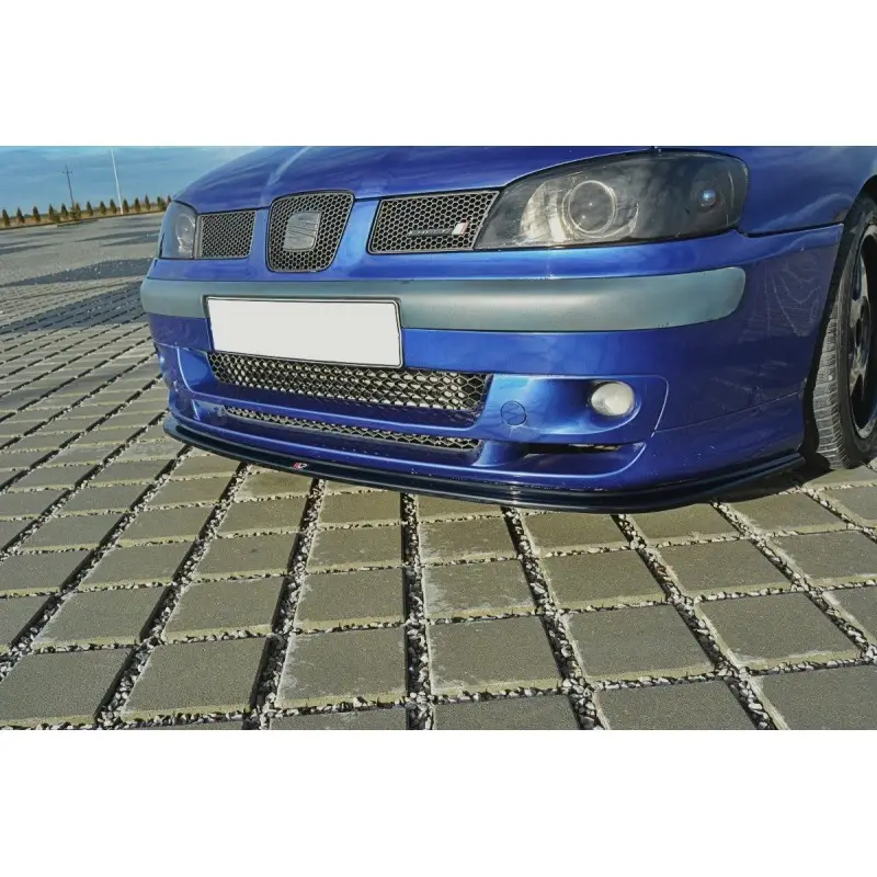 Nouveauté LAME DU PARE-CHOCS AVANT - SPLITTER V.1 SEAT IBIZA MK2 FACELIFT CUPRA - MAXTON DESIGN - FINITION NOIR BRILLANT