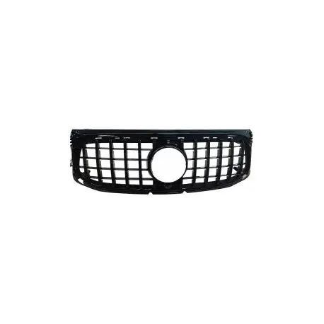 GRILLE DE CALANDRE LOOK GT - GTR PANAMERICANA POUR MERCEDES CLASSE GLB SUV X247 (19-23) - NOIR - POUR PACK AMG Prix Réduit