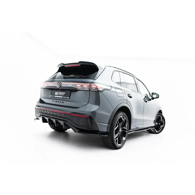 ARRIERE SPLITTER (AVEC UNE BARRE VERTICALE) VOLKSWAGEN TIGUAN R-LINE MK3- MAXTONDESIGN - FINITION NOIR BRILLANT Meilleure Vente
