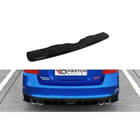 Meilleure Vente CENTRAL ARRIÈRE SPLITTER SUBARU WRX STI - MAXTON DESIGN - FINITION NOIR BRILLANT