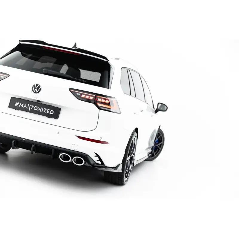 LAMES DE PARE-CHOCS ARRIÈRE LATÉRALES V.2 VOLKSWAGEN GOLF R VARIANT MK8 / MK8 FACELIFT - MAXTONDESIGN - FINITION NOIR BRILLANT Must-Have