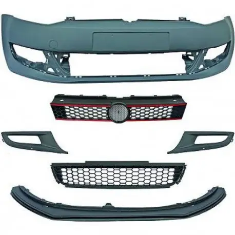 PARE CHOC AVANT LOOK POLO 6R GTI COMPLET POUR VW POLO 6R & POLO 6C (09-17) Produit De Marque