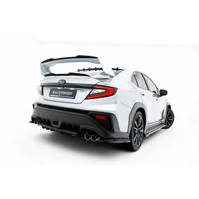 ARRIERE SPLITTER (AVEC UNE BARRE VERTICALE) SUBARU WRX STI MK2 - MAXTONDESIGN - FINITION NOIR BRILLANT Nouvel Arrivage