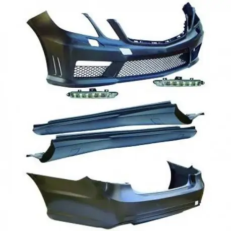 Bon Plan KIT COMPLET LOOK E63 AMG MERCEDES CLASSE E W212 (09-13) - A PEINDRE - BERLINE - SANS PDC - AVEC FEUX DE JOURS - AVEC LAVE PHARE