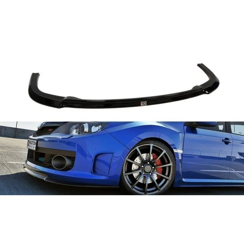 LAME - SPLITTER V.1 SUBARU IMPREZA WRX STI 2009-2011 - MAXTON DESIGN - FINITION NOIR BRILLANT Promotion Saisonnière