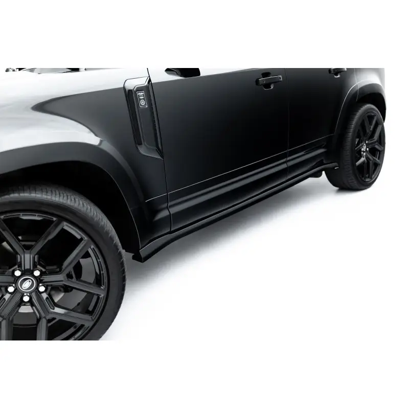 RAJOUTS DES BAS DE CAISSE LAND ROVER DEFENDER 110 MK4 - MAXTONDESIGN - FINITION NOIR BRILLANT Petit Prix