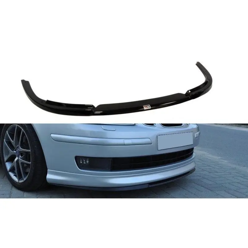 LAME DU PARE-CHOCS AVANT SAAB 9-3 AERO - MAXTON DESIGN - FINITION NOIR BRILLANT Top Vente