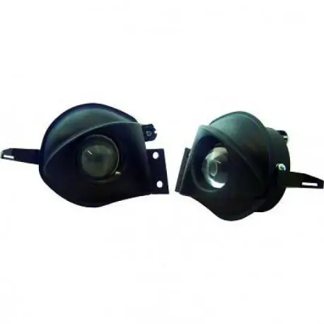 Meilleure Vente SET DE DEUX FEUX ANTIBROUILLARDS LENTICULAIRE FOND NOIR BMW SÉRIE 3 E90 E91 BERLINE - TOURING (05-08) POUR PARE CHOC NORMAL