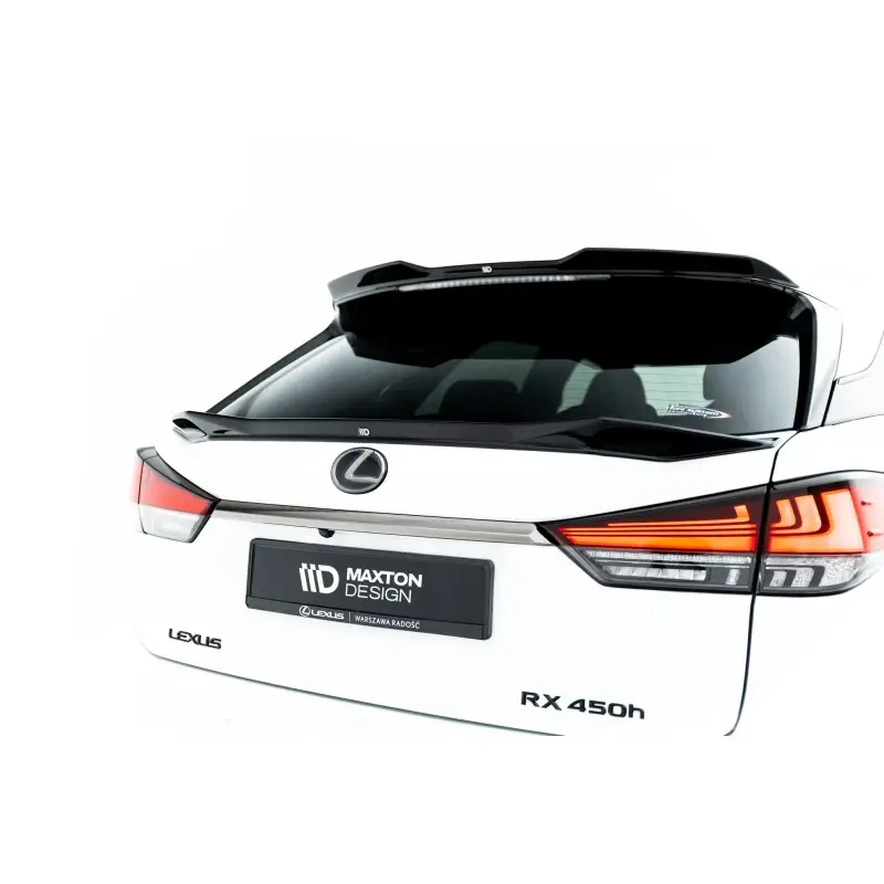 PLUS BAS SPOILER CAP 3D LEXUS RX F-SPORT MK4 FACELIFT - MAXTONDESIGN - FINITION NOIR BRILLANT Meilleur Choix