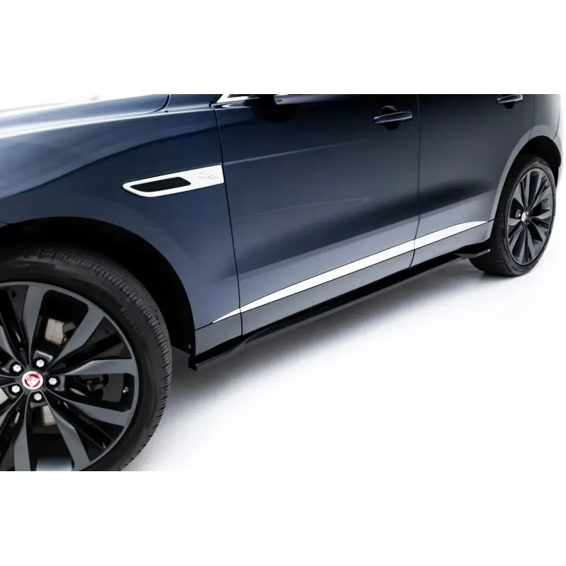 RAJOUTS DES BAS DE CAISSE JAGUAR F-PACE R-SPORT MK1 FACELIFT - MAXTONDESIGN - FINITION NOIR BRILLANT Solde