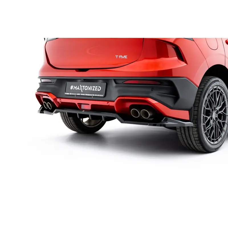 ARRIERE SPLITTER (AVEC UNE BARRE VERTICALE) FORTHING T-FIVE MK1 - MAXTONDESIGN - FINITION NOIR BRILLANT Expédition Rapide