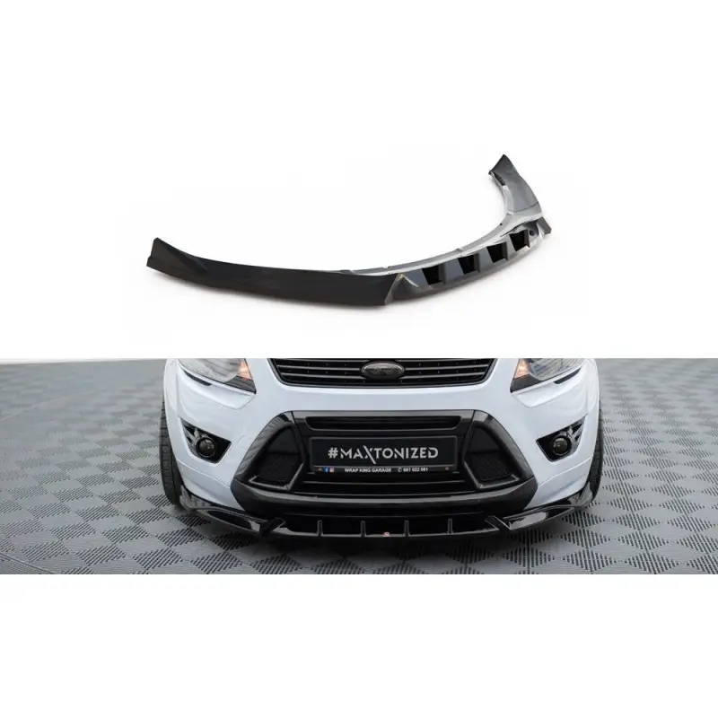 LAME DU PARE-CHOCS AVANT FORD KUGA ST MK1 - MAXTONDESIGN - FINITION NOIR BRILLANT Prix Promo