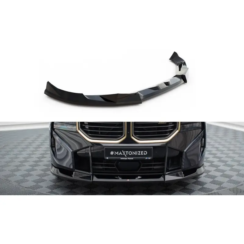 Produit De Marque LAME DU PARE-CHOCS AVANT V.2 BMW XM G09 - MAXTONDESIGN - FINITION NOIR BRILLANT