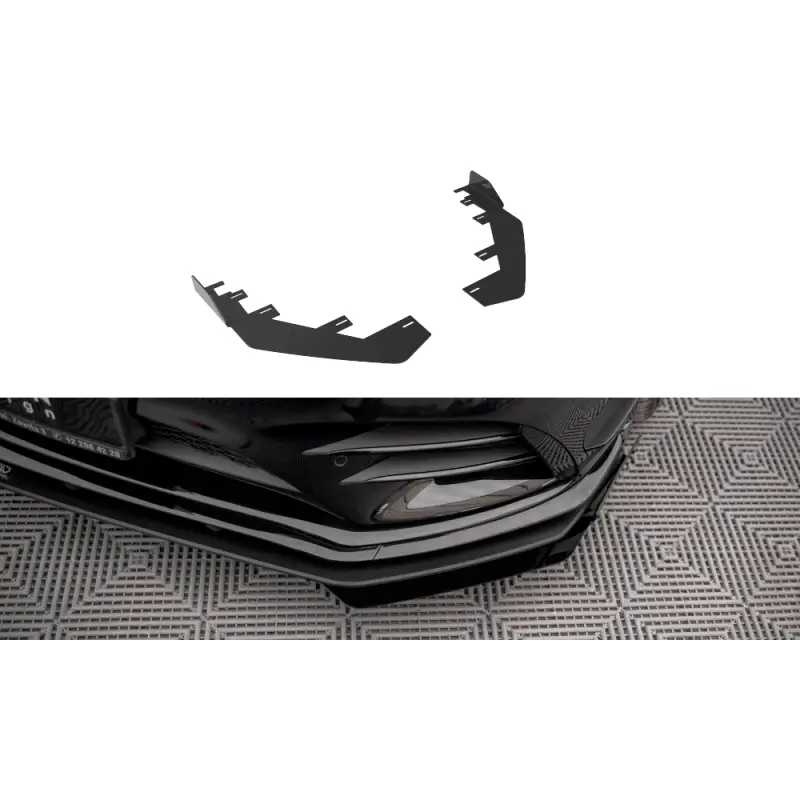 Pas Cher FRONT FLAPS MERCEDES A35 AMG - AMG-LINE AERO PACK W177- MAXTONDESIGN