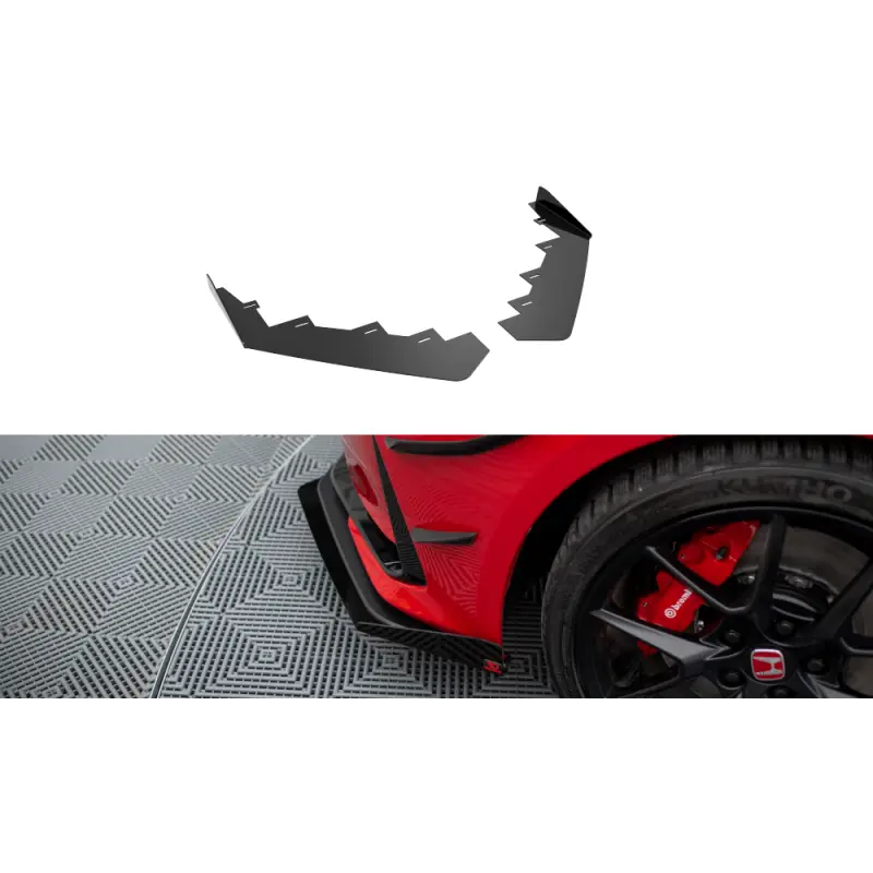 Pas Cher FRONT FLAPS HONDA CIVIC TYPE-R MK 11 - MAXTONDESIGN