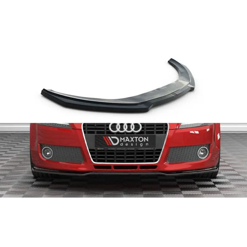 Expédié Aujourd’hui LAME DU PARE-CHOCS AVANT V.2 AUDI TT 8J - MAXTONDESIGN - FINITION NOIR BRILLANT