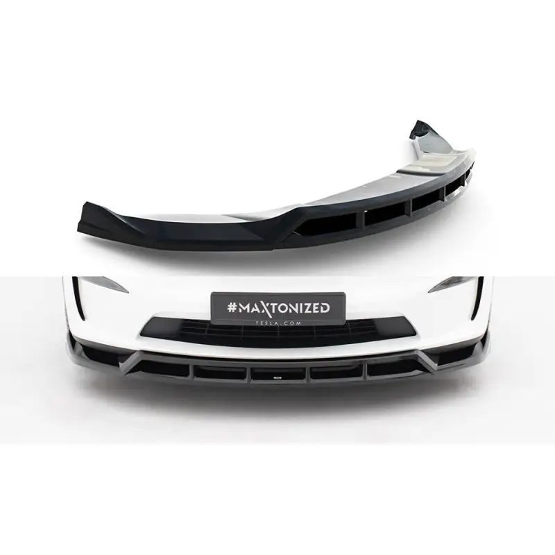 Remise LAME DU PARE-CHOCS AVANT V.3 TESLA MODEL X MK1 FACELIFT - MAXTONDESIGN - FINITION NOIR BRILLANT