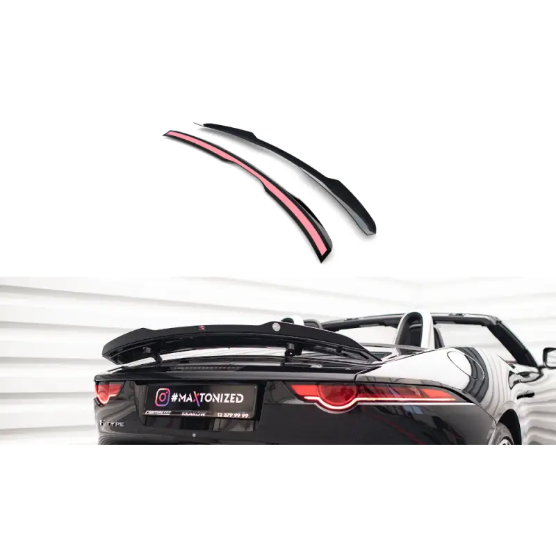 Nouvel Arrivage SPOILER CAP JAGUAR F-TYPE MK1 FACELIFT - MAXTONDESIGN - FINITION NOIR BRILLANT