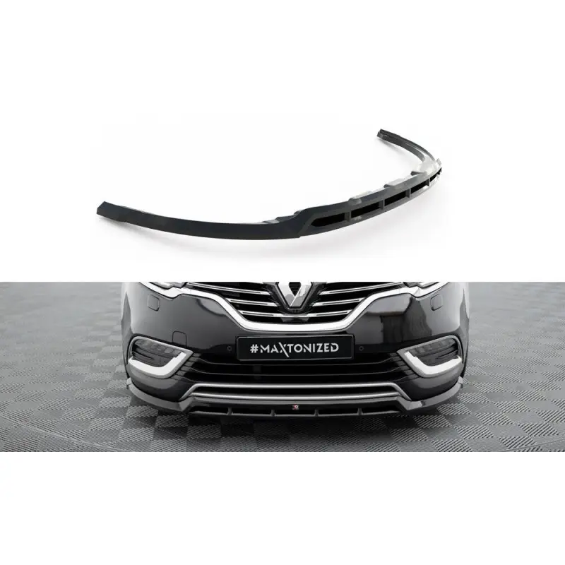 Must-Have LAME DU PARE-CHOCS AVANT RENAULT ESPACE MK5 FACELIFT - MAXTONDESIGN - FINITION NOIR BRILLANT